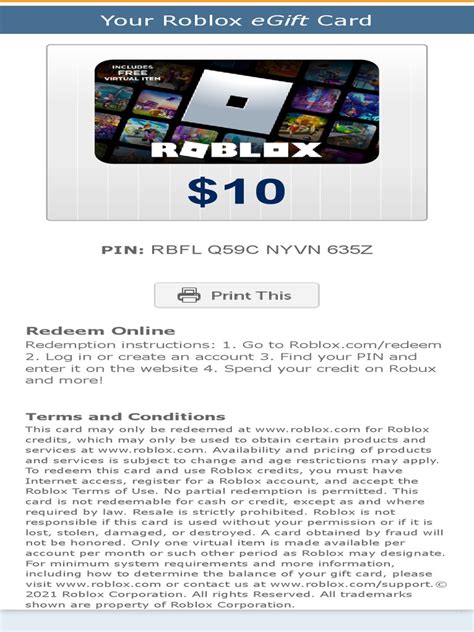 roblox e gift